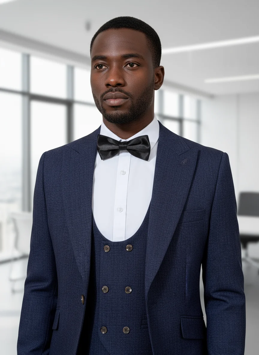 ST Cassy luxe hommes costume coupe ajustée mâle marié mariage Blazers robe de soirée costume bureau d'affaires trois pièces