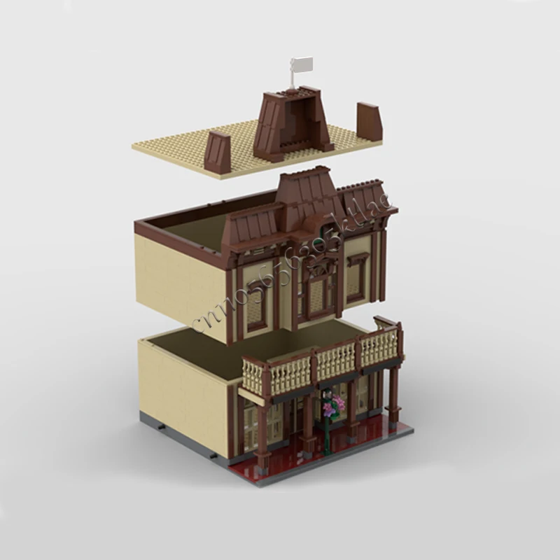 1841 Uds. Ciudad calle escena casa de magia MOC personalizar bloque de construcción Modular diseño Popular ladrillo DIY juguetes para vacaciones regalos
