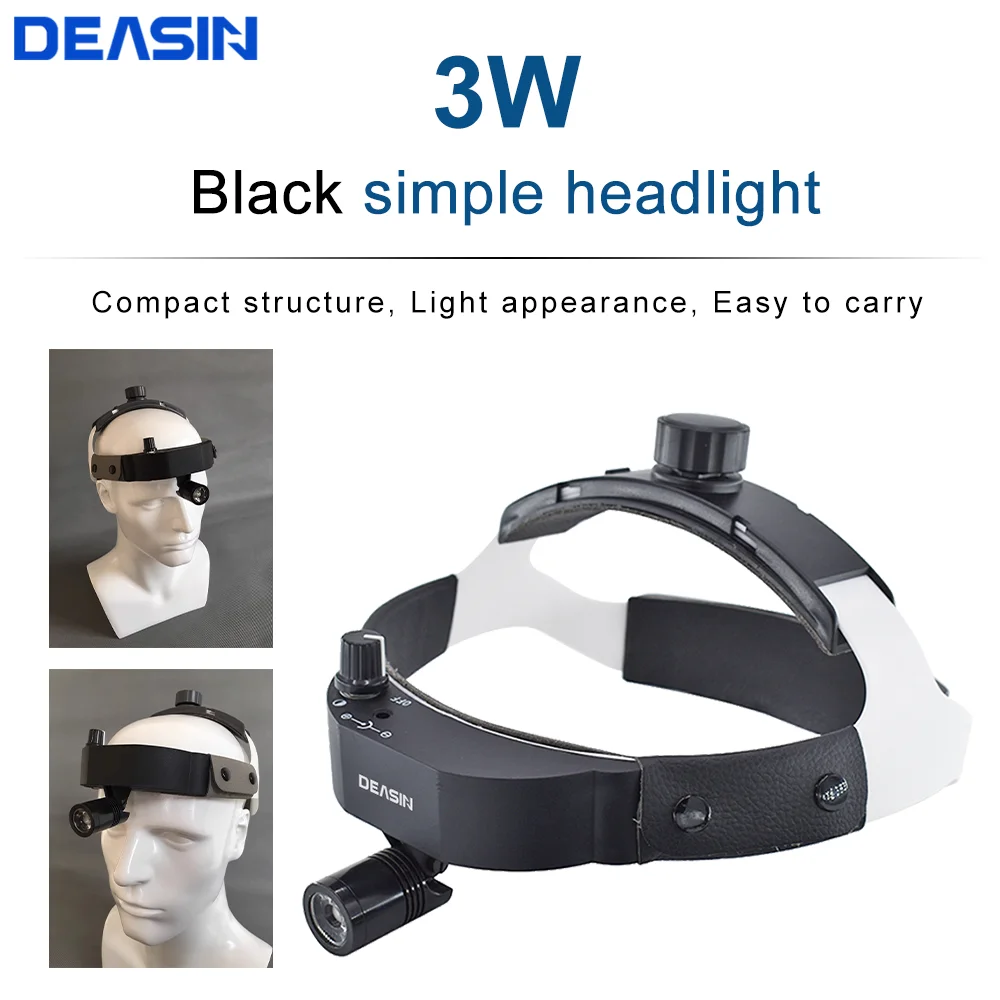 ENT 3W LED Lamp Dental Headlight For Dentistry Medical Surgical Loupes Surgery Headlamp Lab Equipment Tools DEASIN