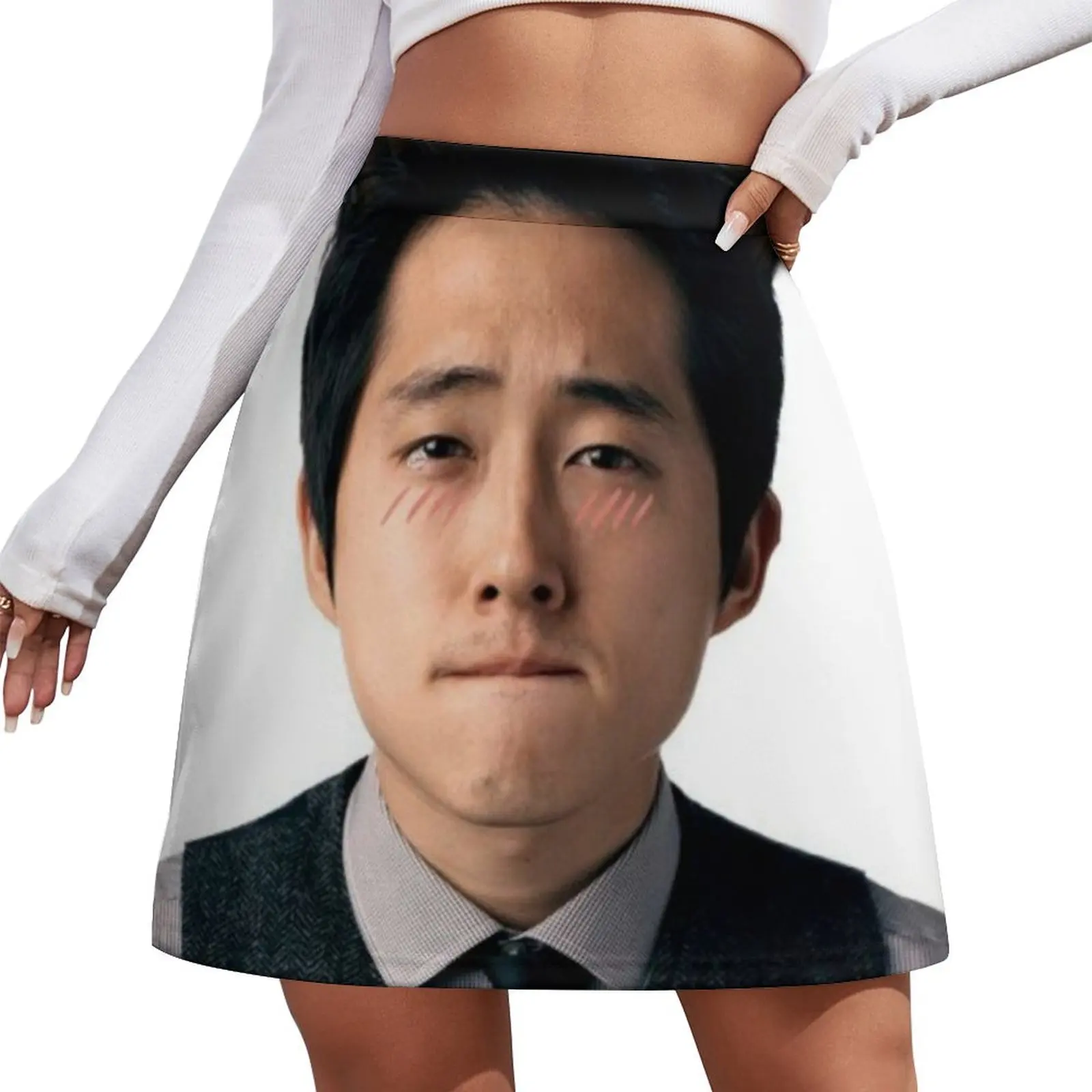 

Steven Yeun Glenn Rhee kitten Mini Skirt Women's summer skirts japanese kawaii clothes clothes for woman