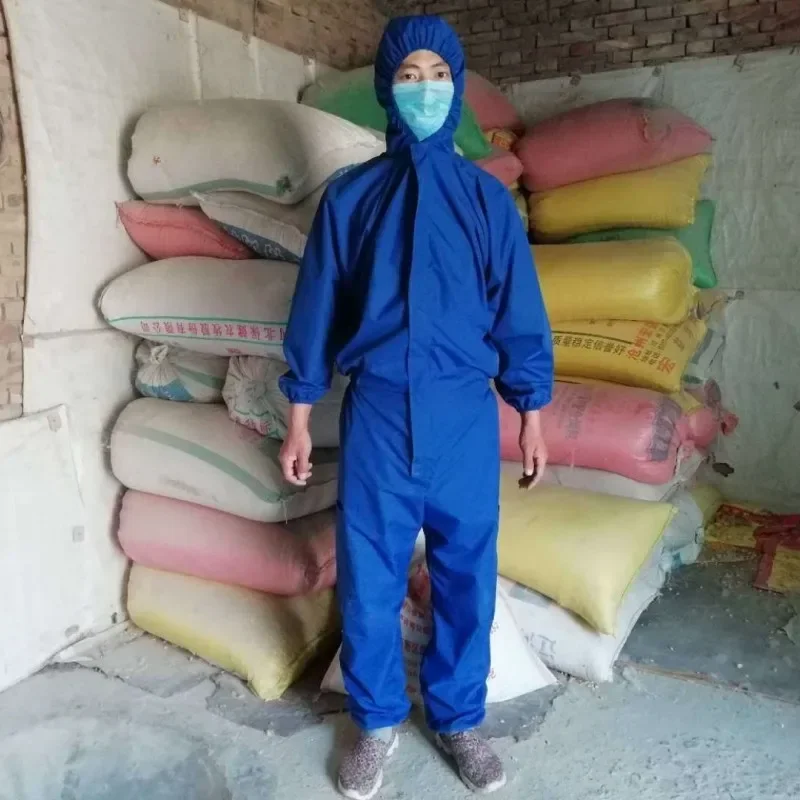 

DurableDust Proof Rock Wool Glass Wool Oil Proof Waterproof And Dust Proof All In One Hooded Work Suit Set