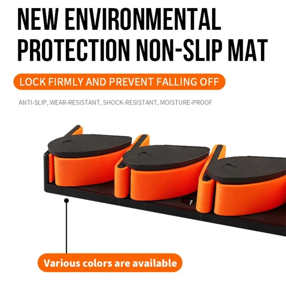 

6 Rod Capacity Wall Mount Fishing Rod Holder Adjustable Easy Install Fishing Rod Storage Rack Space Saving Strong Load-bearing