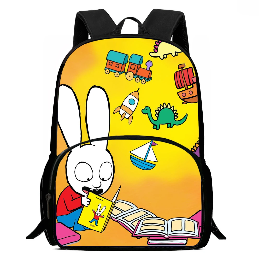 

15-Inch Simon Super Rabbit Print Backpacks Large Capacity Backpack For Teenagers School Backpack For Boys&Girls Bag For Children