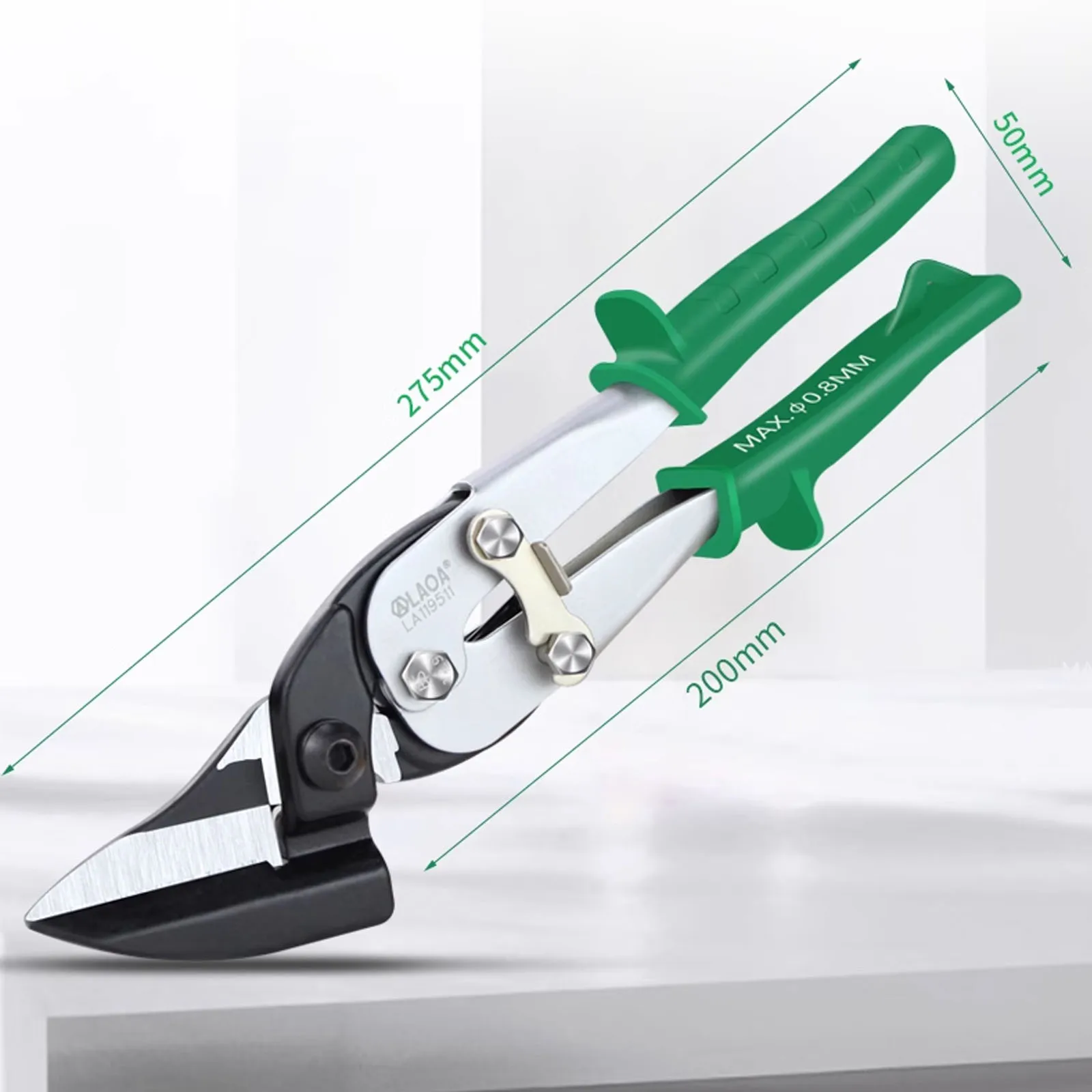 

Flat Head Iron Sheet Scissors Stainless Steel Iron Sheet Cutting Shears Powerful CR-MO Chromium-Molybdenum Steel Blade