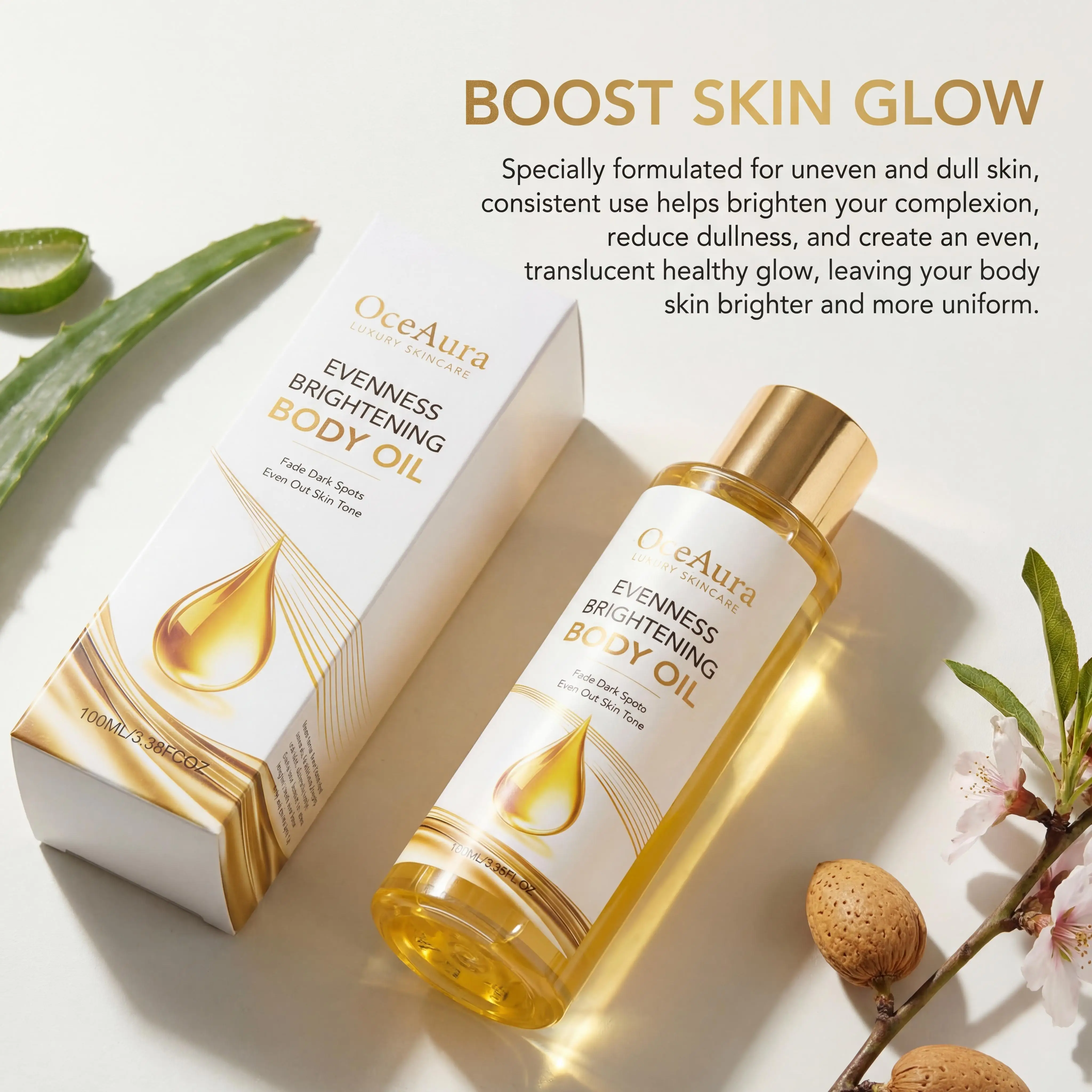 Óleo Corporal Iluminador Oceau - Skincare Glow Glowing avaliação e preço