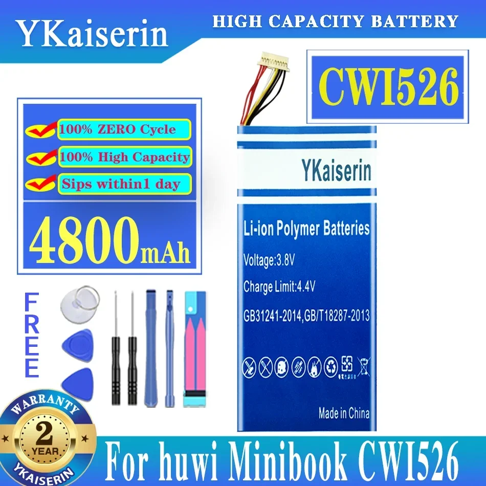 

Аккумулятор для планшета ykaisin, 4800 мАч, для Chuwi Minibook CWI526 + Бесплатные инструменты