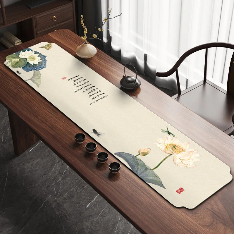 Chinese Tea Seat Zen Tea Table Decoration Table Flag High End Tea Table Mat Runners