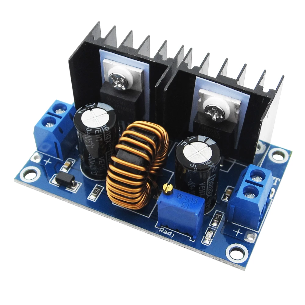 5PCS XL4016 PWM Adjustable 4-36V To 1.25-36V Step-Down Board Module Max 8A 200W DC-DC Step Down Buck Converter Power Supply