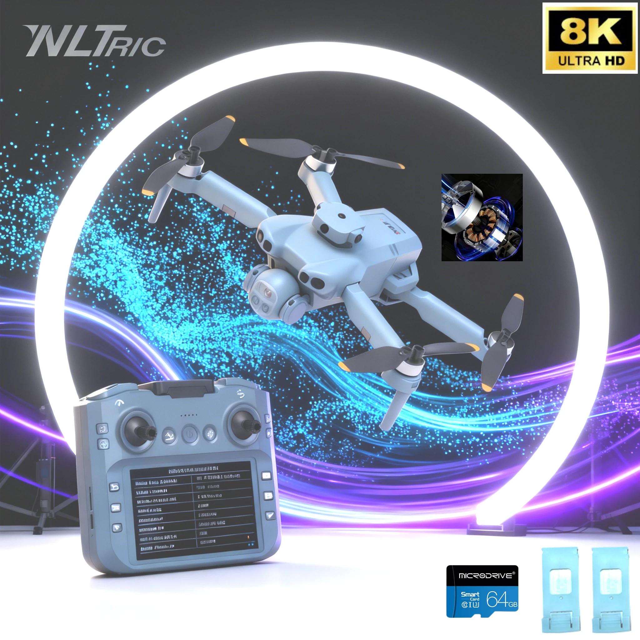 

ZD018 Unmanned Aerial Vehicle Aerial Photography Drone 2.4G Light Flow Positioning 110° Flip Dual-Mode Satellite Positioning