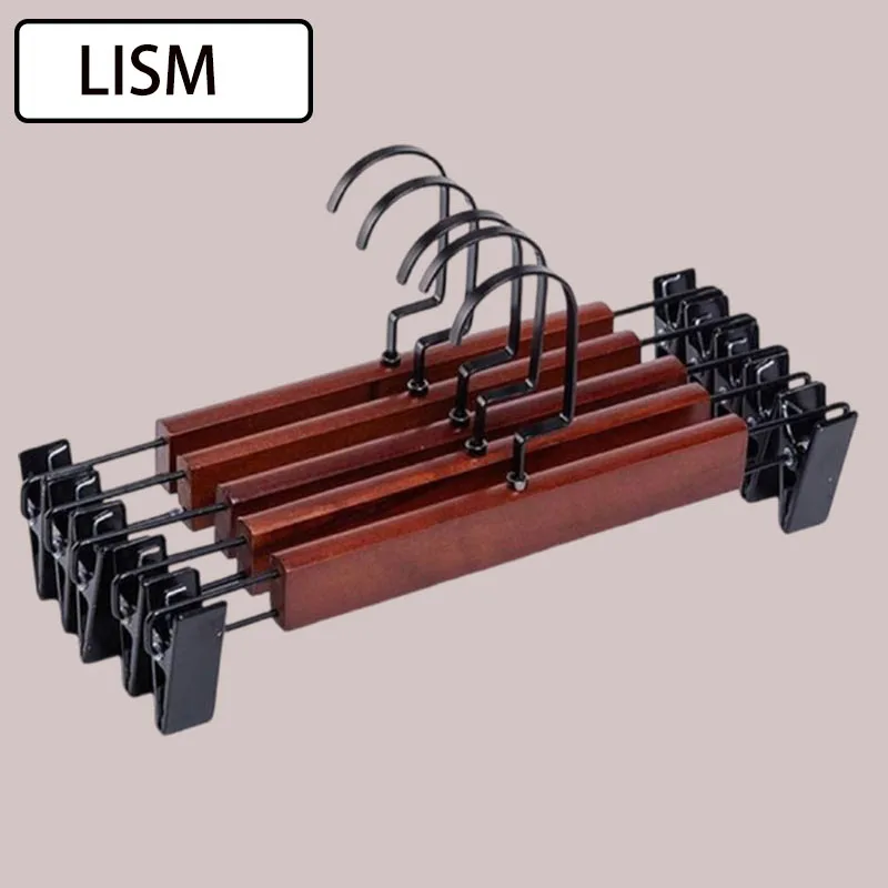 

Vintage Wooden Pants Hanger Pants Organizer Closet Skirt Hanger,10/15Pc, Solid Trouser Hanger