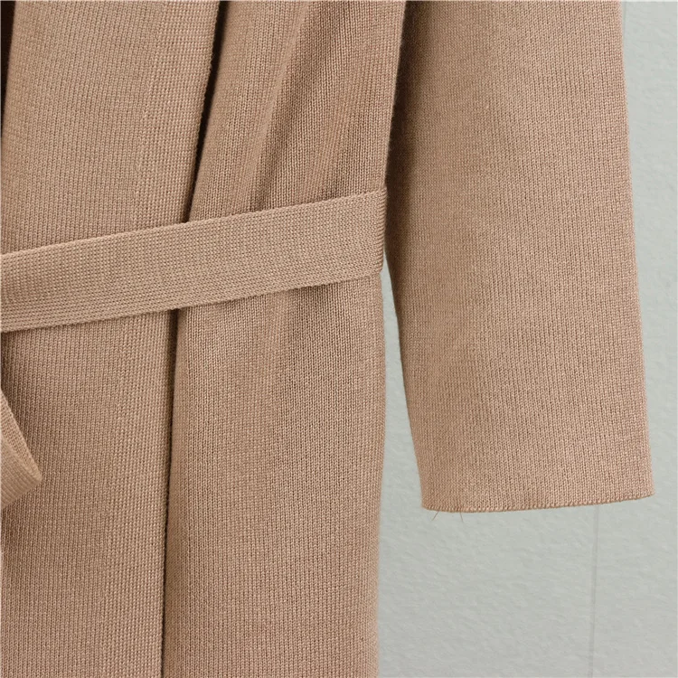 Costumes tricotés pour femmes, Cardigan à manches longues, manteau Long en tricot et robe longue sans manches, ensemble pull tricoté 2 pièces pour femme, automne