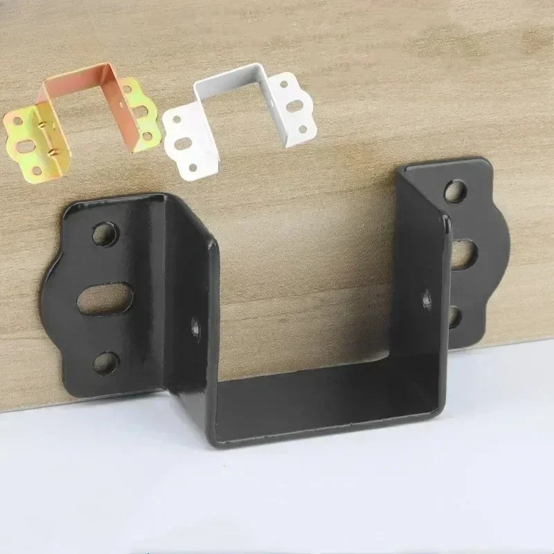 

4PC/lot Cold Rolled Steel Bedstead Fixed Accessories Bed Beam Hook Up Corner Bracket Wardrobe Beams Connector Furniture Hardware