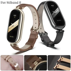 Cinturino Mi Band 8 per Xiaomi Smart Band 8 bracciale NFC versione globale cinturino in pelle per cinturino Mi 8 Miband 8 Correa