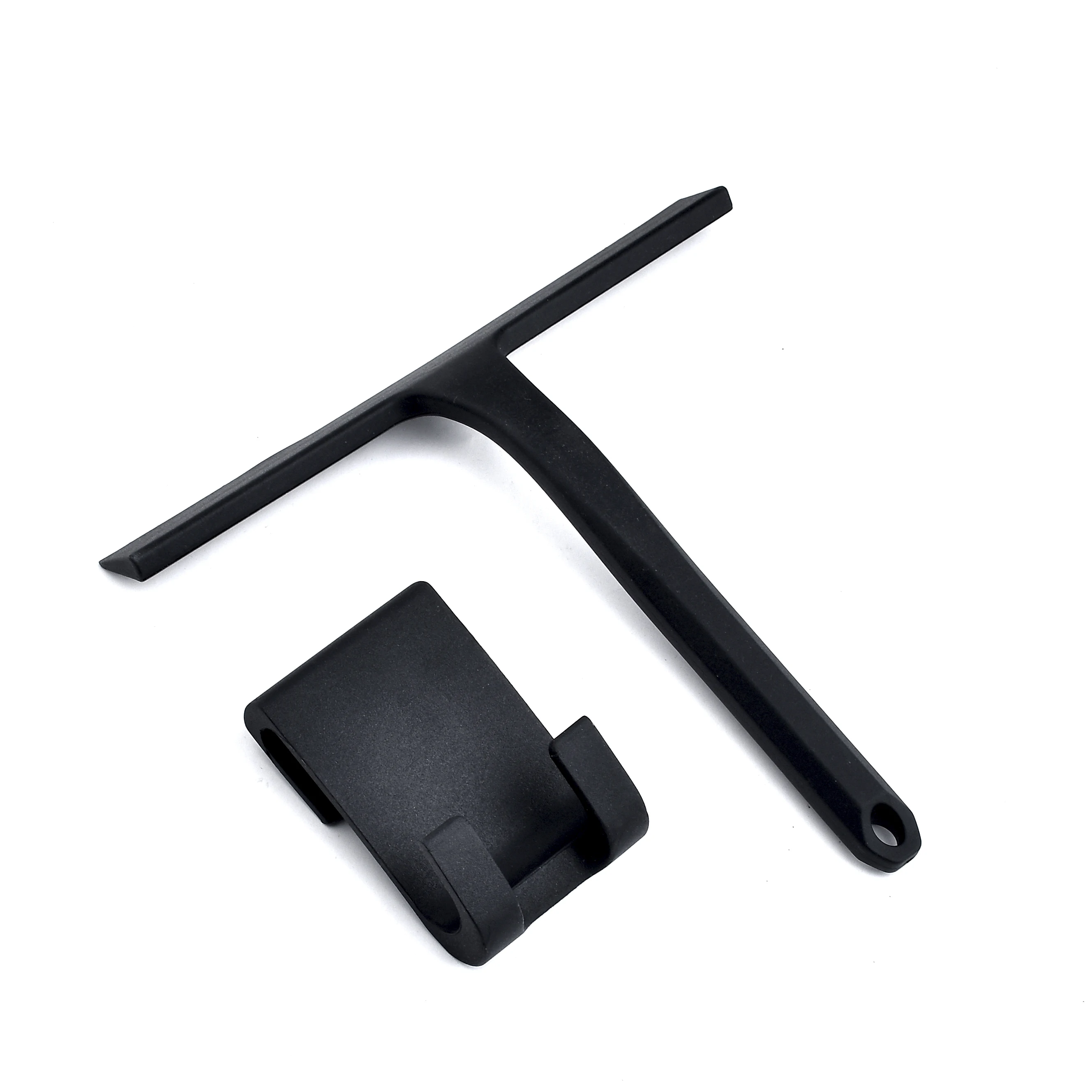 10\'\' INCH Shower Squeegee Silicone Rubber Wiper Scrape With S Hook Suction Cup Cleaning Tool Glass Mirror Car Black Squeegee