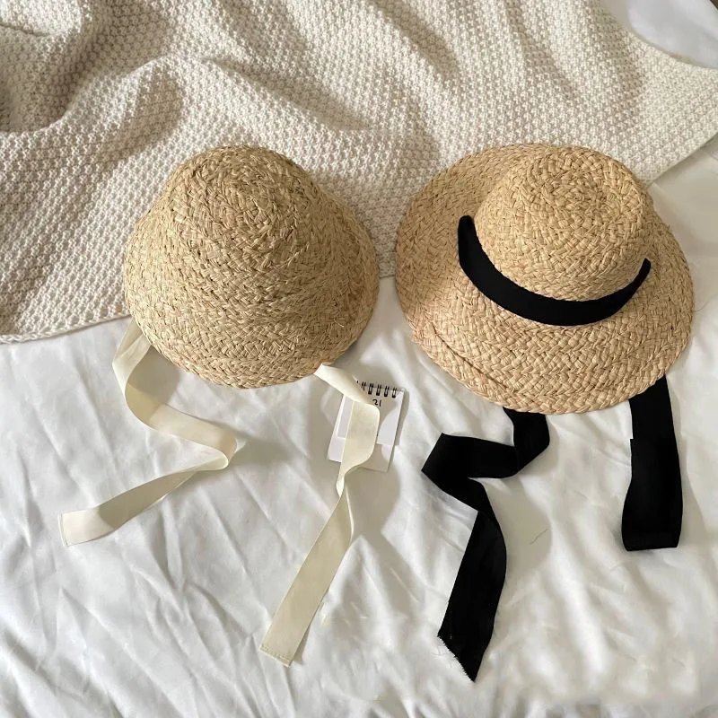 

Big Brim Baby Straw Hat Kids Summer Sun Hat Korea Style Child Panama Cap Sunshade Cap Baby Boy Girl Kids Hat