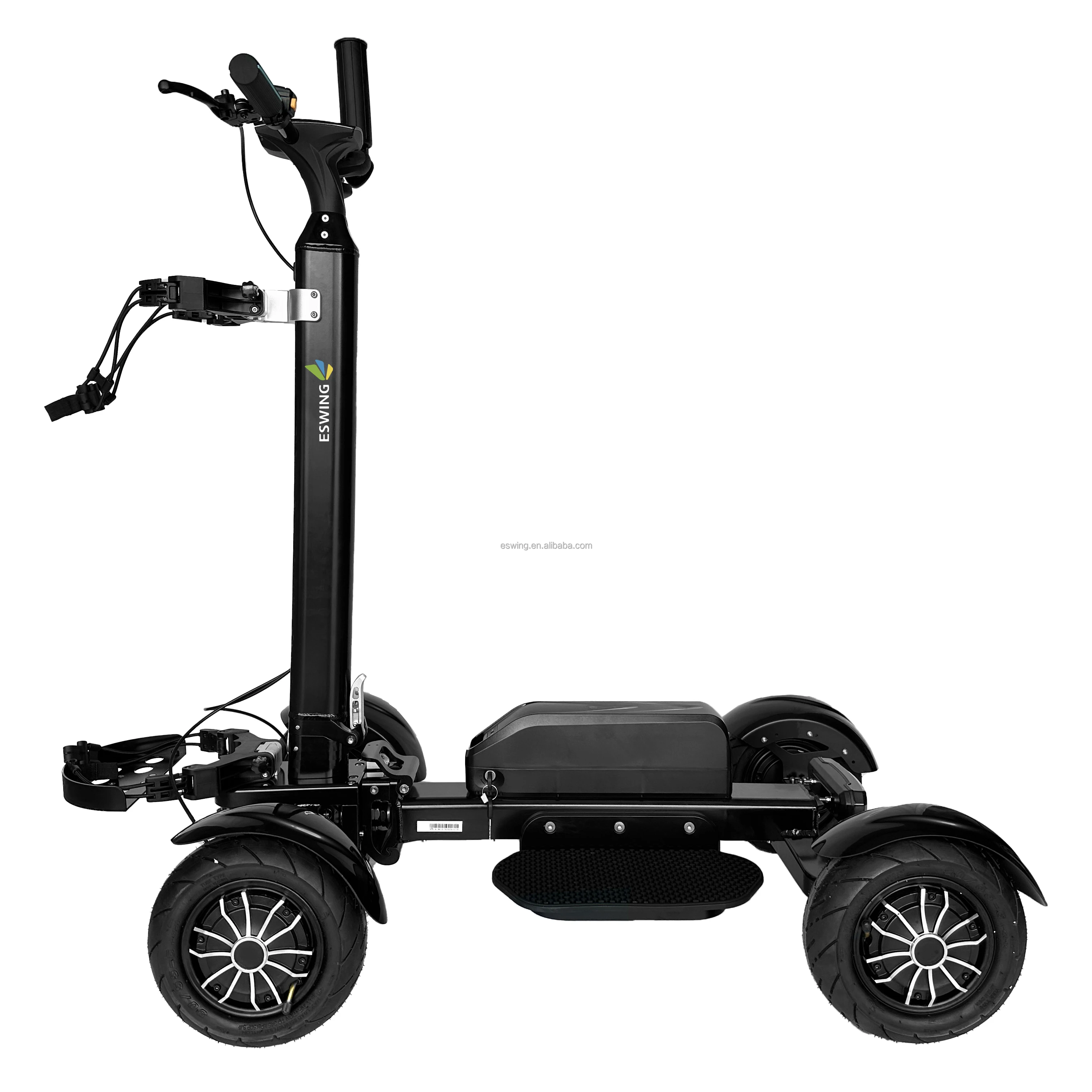 ESWING US Warehouse StockElectric Cart 2400W 48V 20Ah Lithium Ride On Buggy Aluminum Trolley