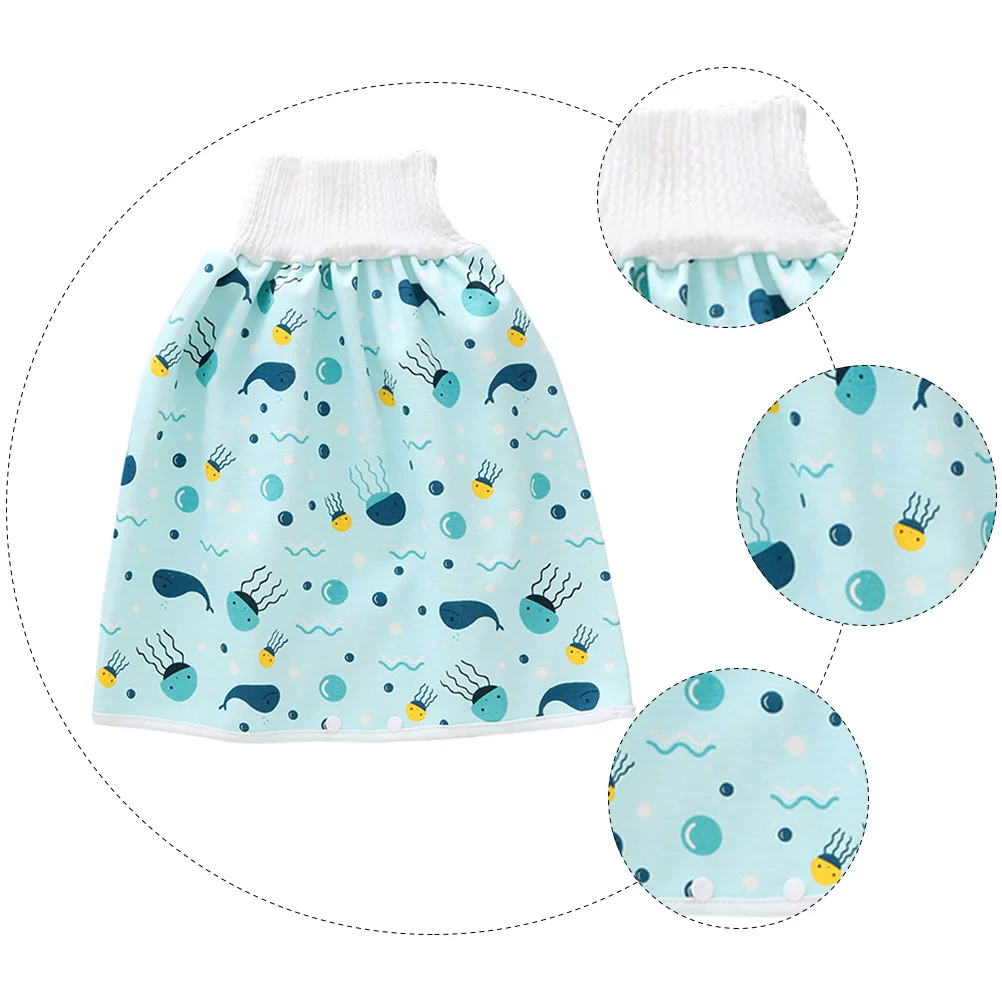 

Leak-proof High Waist Baby Diaper Skirt Girls Shorts Kids Pure Cotton Pants Waterproof Anti-leak Training Pants Infant Potty