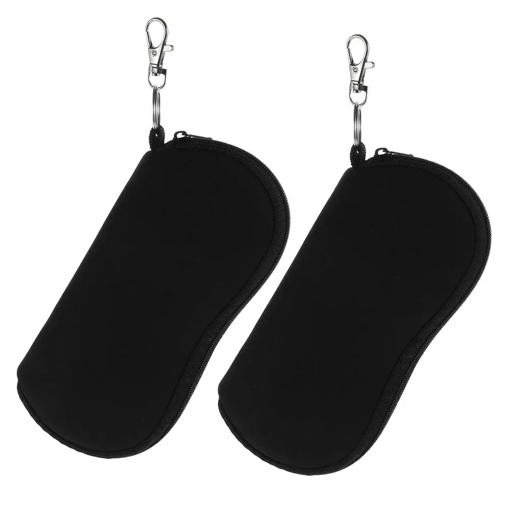 

2Pcs Sunglasses Storage Bag Eyeglasses Soft Neoprene Case Travel Organizer Glasses Holder Shockproof Waterproof