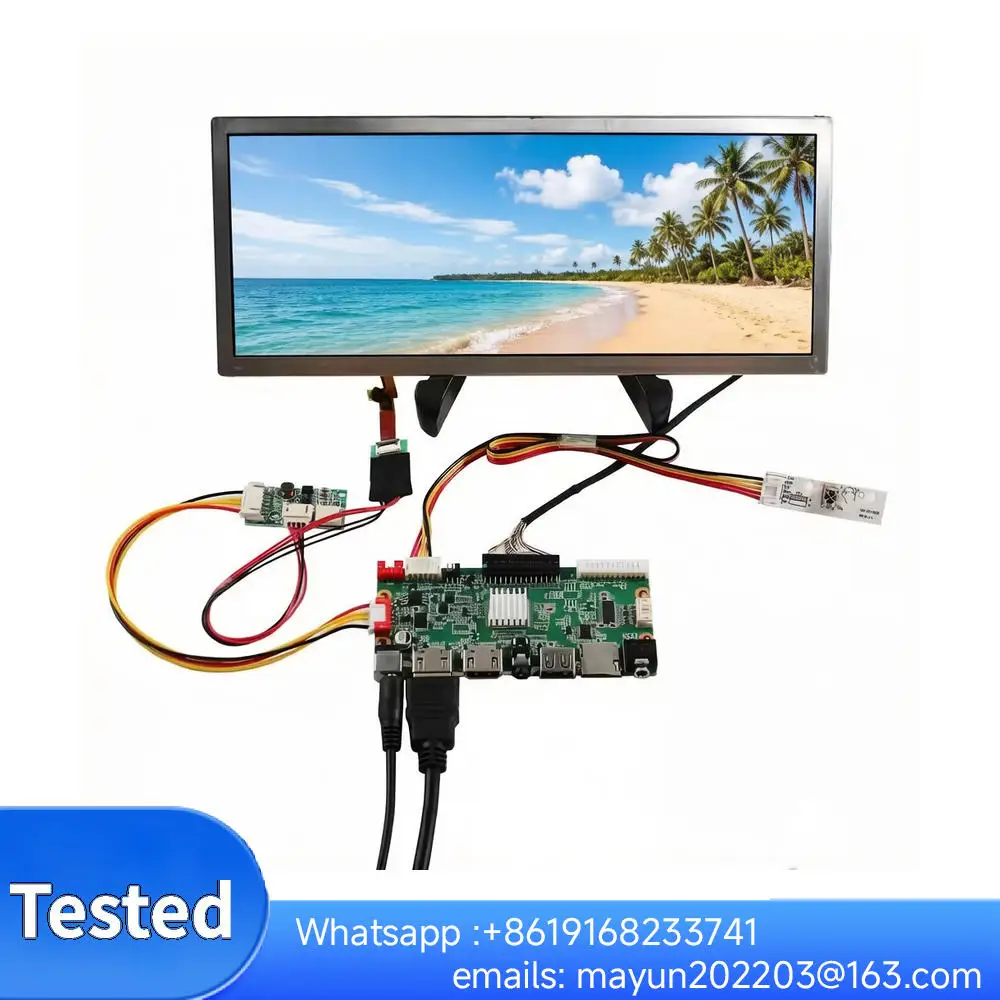 

10,3-дюймовый IPS LCD-дисплей 1920x720 с контроллером HDMI/VGA/DVI.