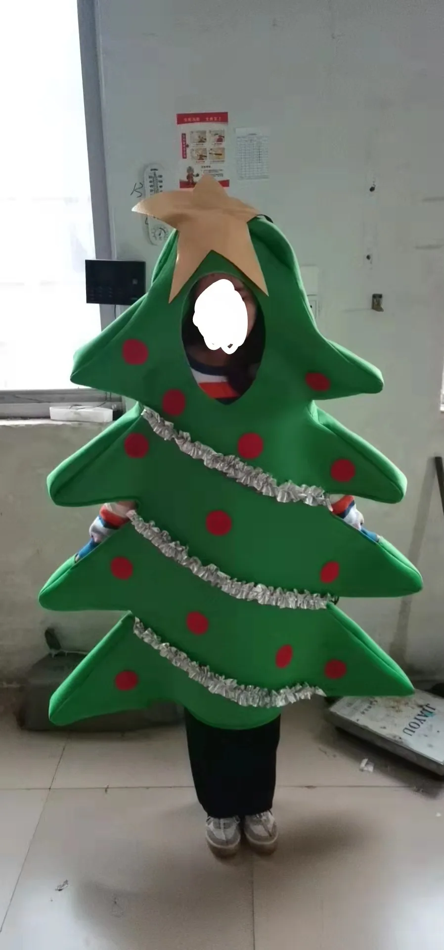 Disfraz de árbol de Navidad para adultos y niños, accesorios de cosplay para escenario, disfraces de vacaciones