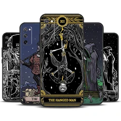 The Hermit Tarot Card Grim Reaper Case For Samsung Galaxy S24 Ultra S21 S22 S23 Plus S20 FE S8 S9 S10 Note 10 20 Ultra Cover