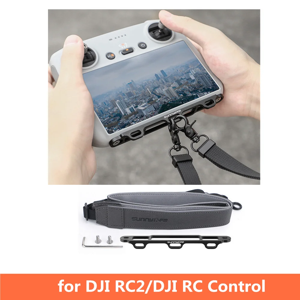 Sunnylife – support de cintre de contrôleur RC avec lanière en cuir PU, ceinture d'épaule, lanière pour DJI Mavic Mini 3 Pro