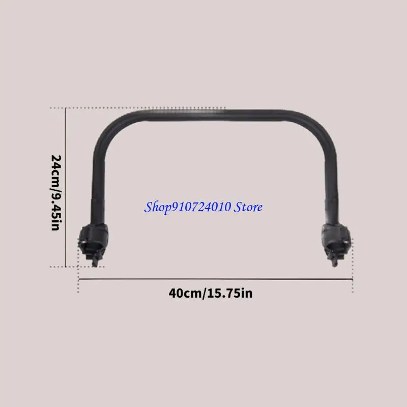77HD Nonslip Strollers Armrest Bumper Universal Compatibility Soft Touches PU Leather Infant Carriage Handle Safety Feature