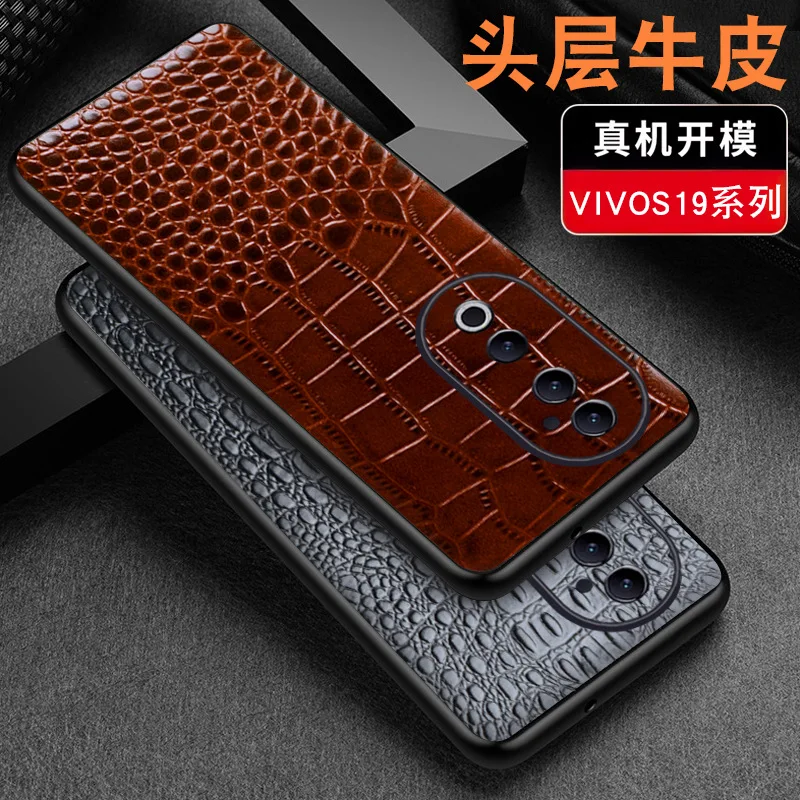 

Wobiloo New Luxury Genuine Cow Stick Leather Magnetic Cover Mobile Phone Book Case For Vivo S19 S18 Pro Cases Funda Case