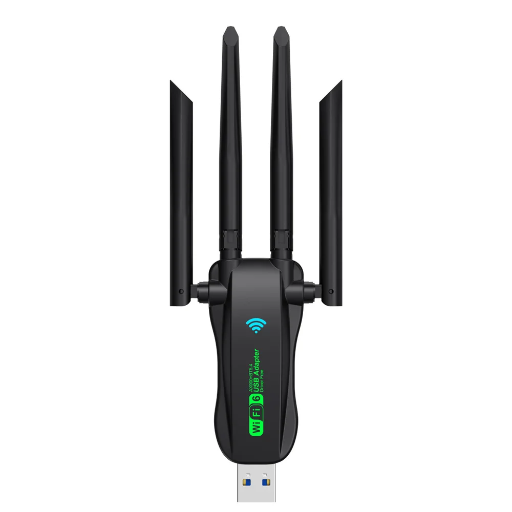 Adattatore USB WiFi AX900 WiFi6 Bluetooth 5.4 Dual Band 2.4G + 5.8Ghz 4 antenne Dongle Ricevitore scheda wireless USB per PC/laptop