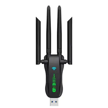 AX900 WiFi USB adaptér WiFi6 Bluetooth 5.4 Dual Band 2.4G + 5.8Ghz 4 anténní dongle USB bezdrátová karta přijímač pro PC/notebook 10 nejlepší prodej USB WiFi anténa - №1
