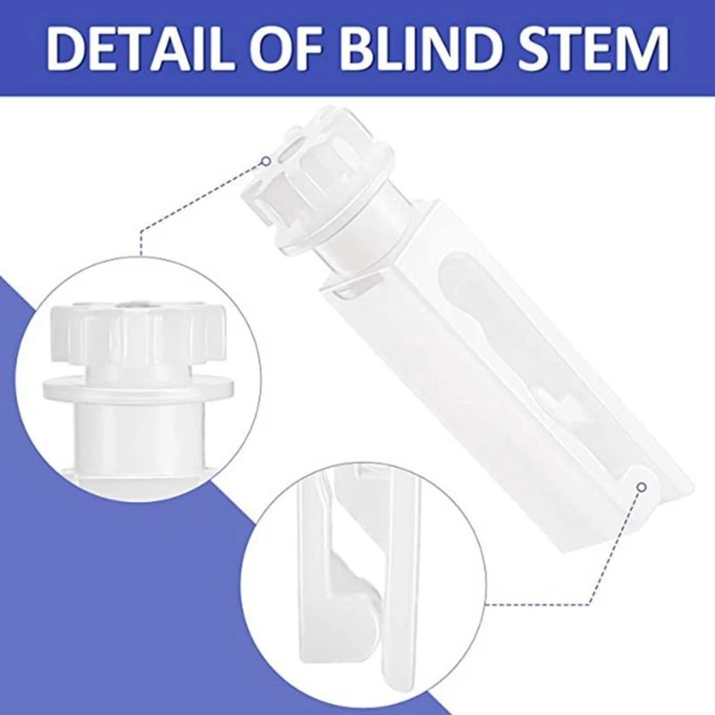 10Pieces Vertical Blind Stem Clip for Curtain Adjustment