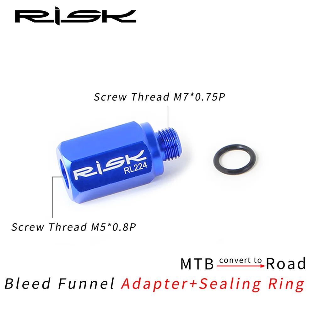 RISK Hydraulic Disc Brake Bleed Funnel Adapters For R9120 ST-R9170 MTB Bike Conversion Road Hand Shift Repair Tool