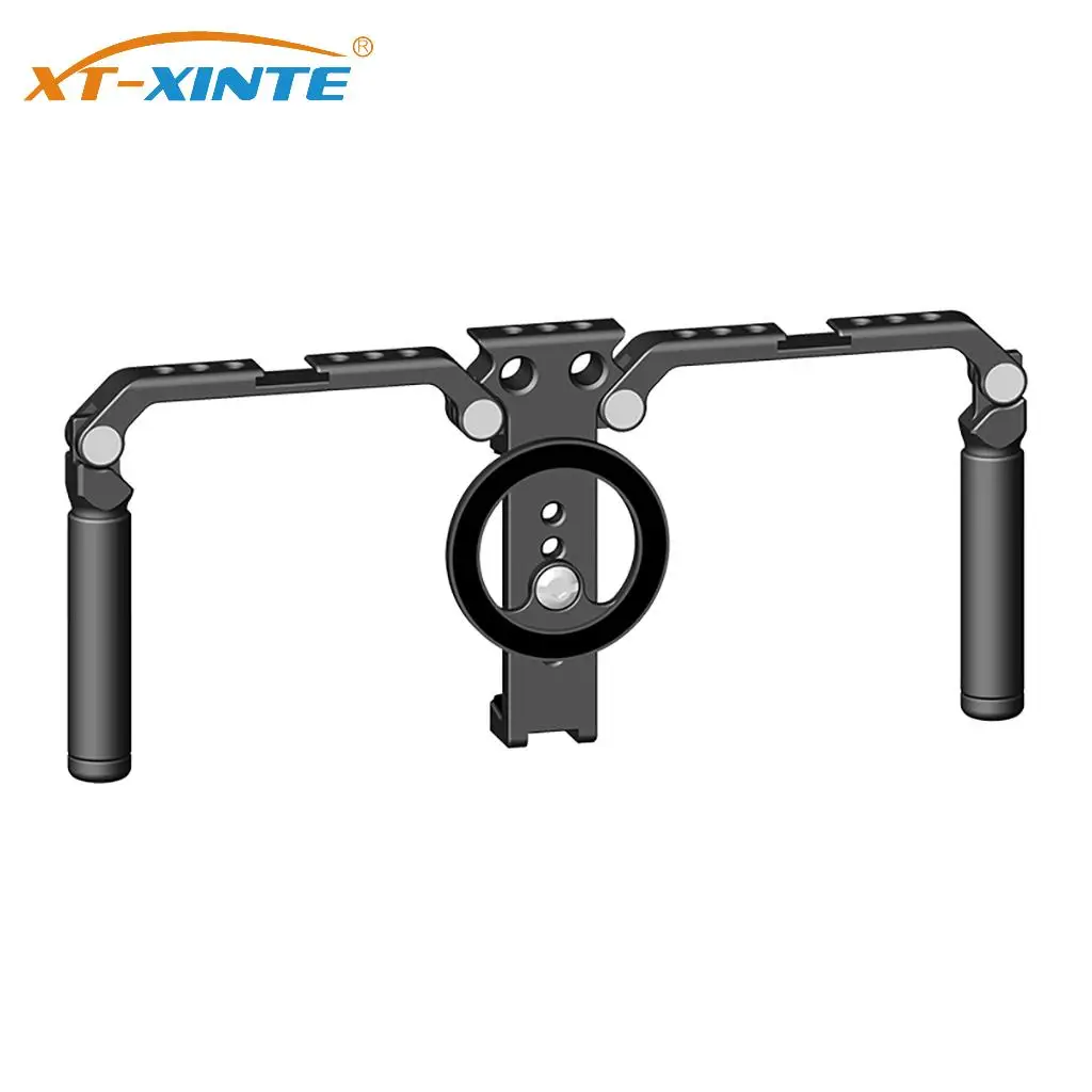 

Dual Handheld Mobile Phone Stabilizer Foldable Phone Video Cage Rig for Smartphone Handle Grip Filmmaking Magnetic Phone Holder