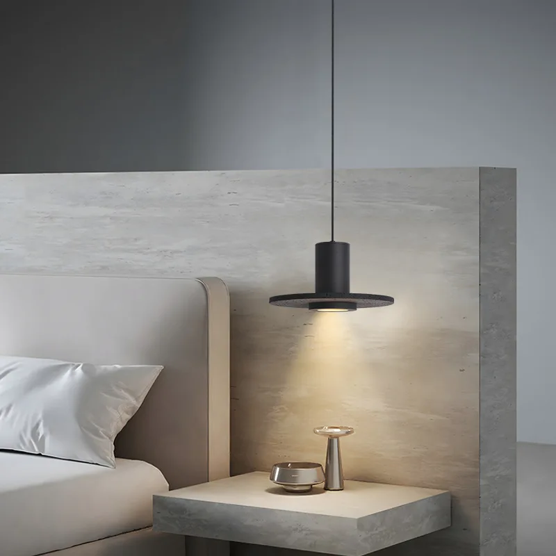 SANDYHA Pendelleuchte mit schwarzem Loch und Stein, Vintage, minimalistisch, stilvoll, moderne Heimdekoration, einzigartiges Schlafzimmer, Esszimmer, Küche, Bar