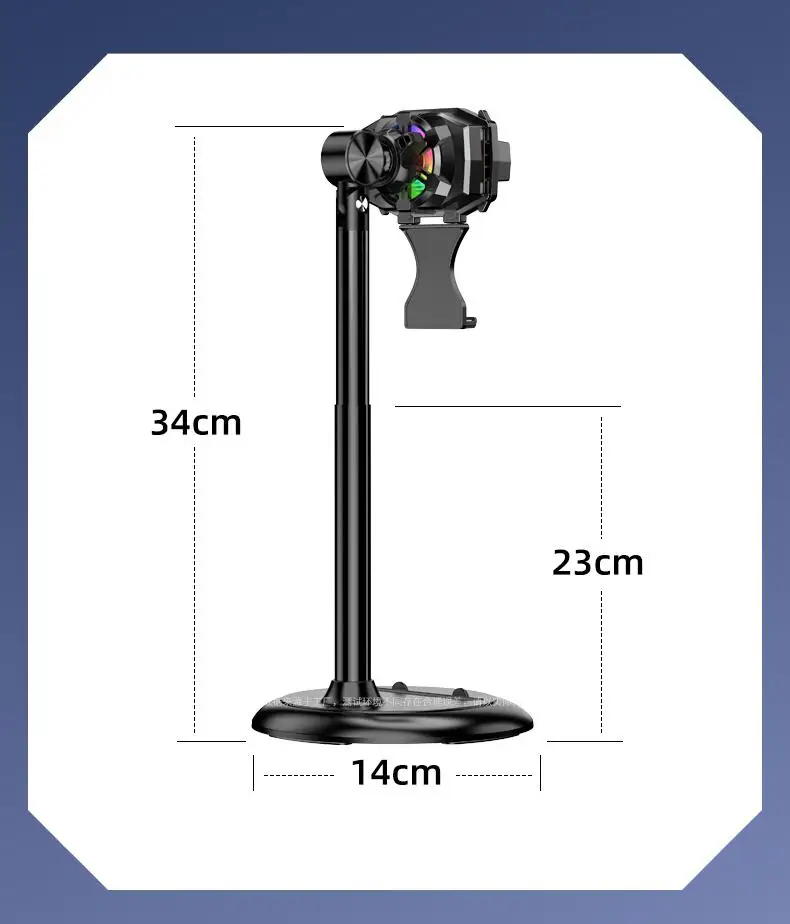 ZSH-Z51 Mobile Phone Holder Mount Live stream phone holder height adjustment high to 34cm low to 23cm bottom base 14cm