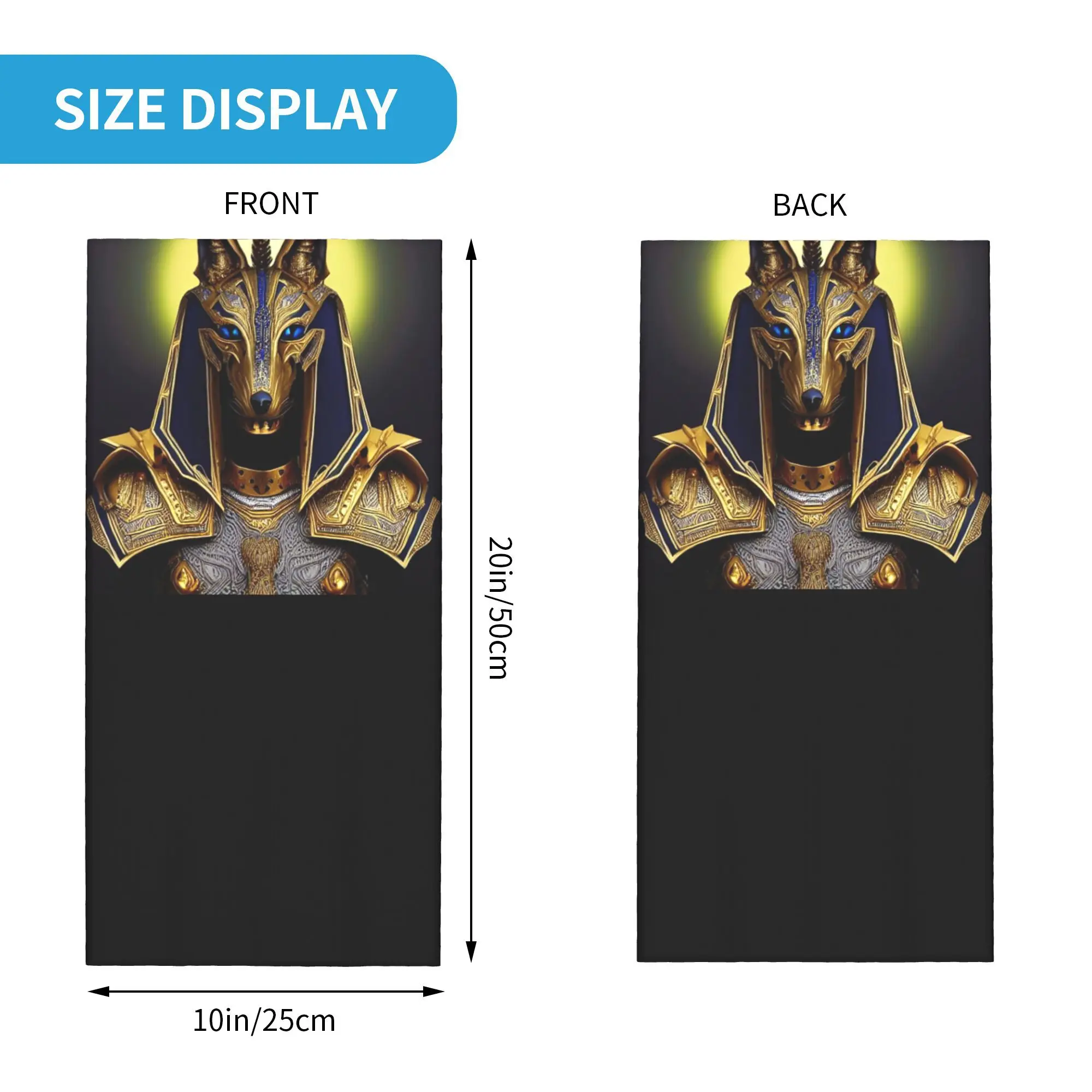 الله المصري أنوبيس الفن باندانا الرقبة الجراب مطبوعة التفاف قناع وشاح متعدد الوظائف قناع الوجه المشي لمسافات طويلة الصيد