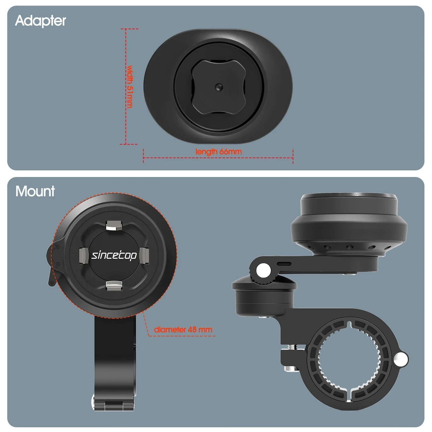 Anti-Vibration Motorcycle & Bike Phone Mount - Shock Absorption Handlebar Clamp Compatible with Most Bikes and Motorcycles - Image 3