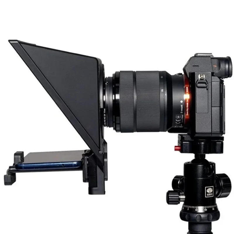 IN STOCK Portable FEELWORLD TP2A Teleprompter for 8 Inch Smartphone/Tablet/SLR Camera Prompters with Remote Control for Live Str