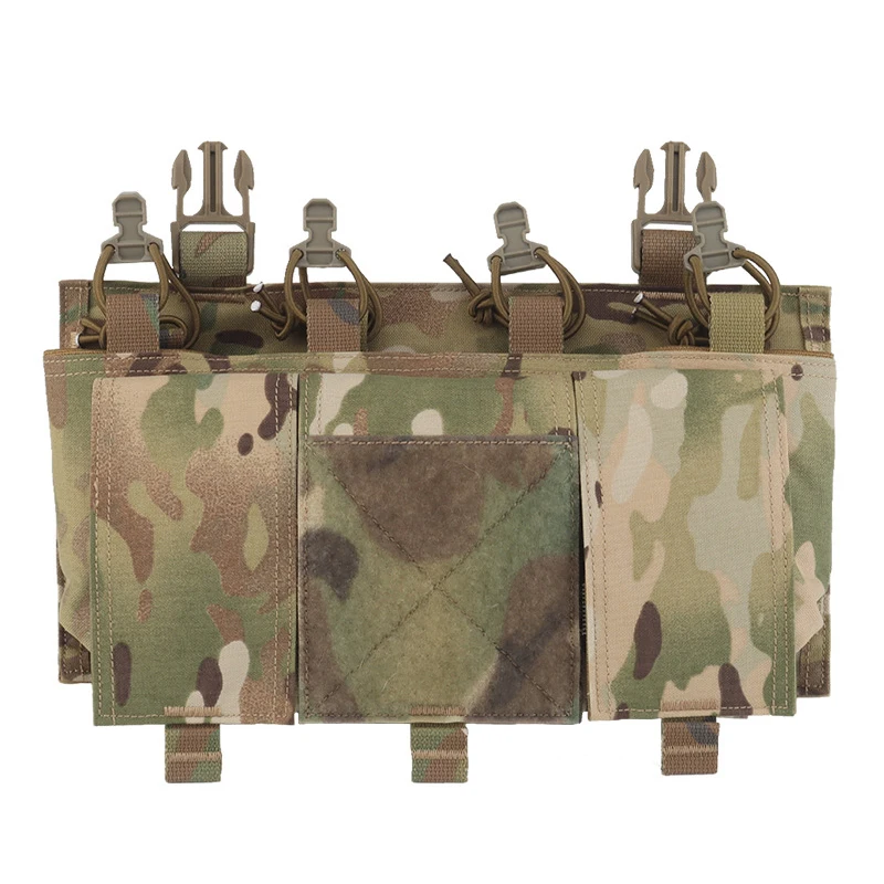 التكتيكية رباعية 5.56 مجلة الحقيبة Placard QASM مشبك اللوحة الأمامية ل CPC FCSK قوس JPC لوحة الناقل سترة صيد حقيبة الهاتف #5