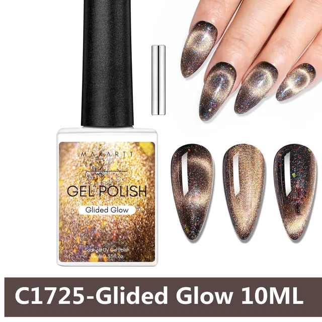 Ice Lake Blue Cat Eye Gel-Nagellack – Magnetischer Holografischer Lack Für DIY-Maniküre Zu Hause