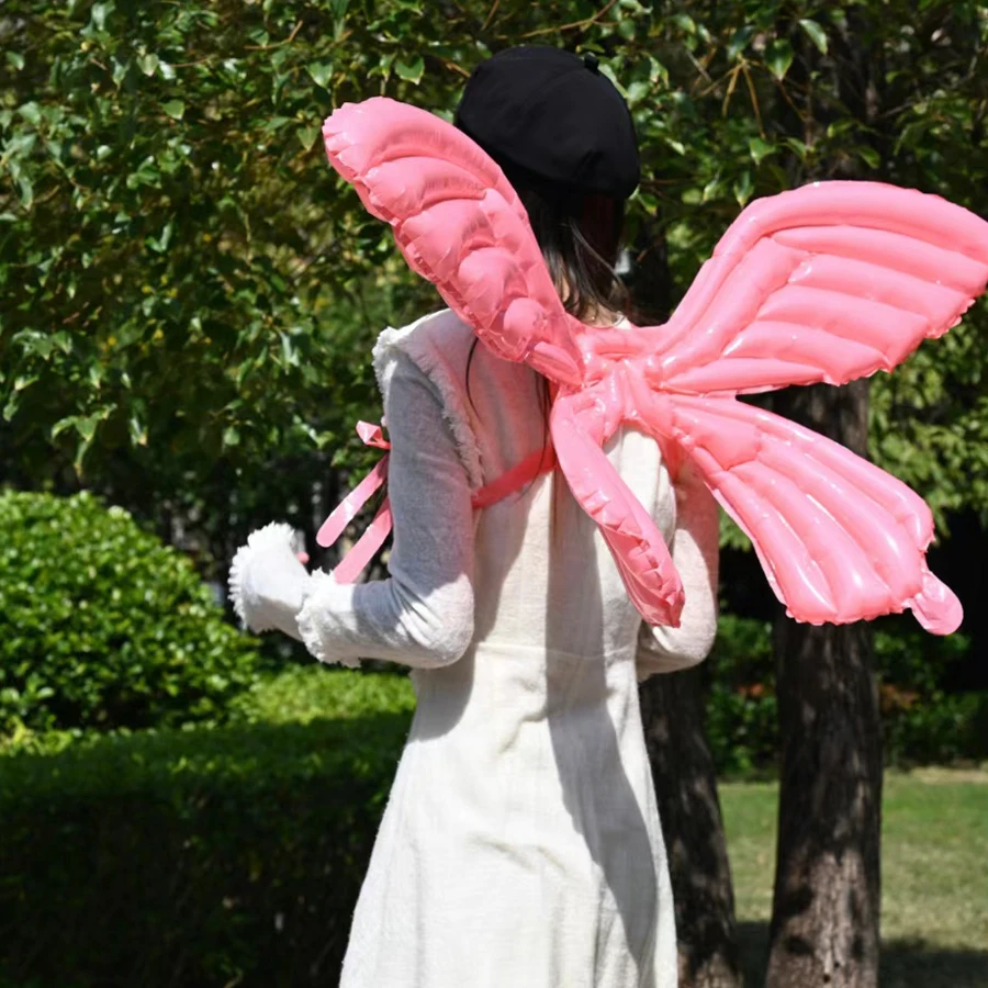 5ชิ้น122เซนติเมตรพองของเล่นขนาดใหญ่ผีเสื้อลูกโป่งฟอยล์เจ้าหญิงปีกเครื่องแต่งกายของขวัญตกแต่งของขวัญวันเกิดสำหรับเด็กผู้หญิง