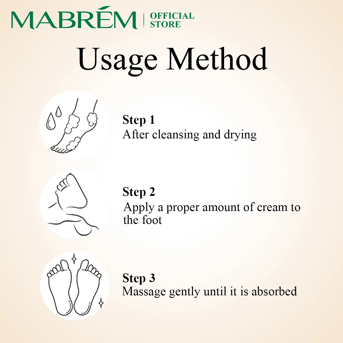 MABREM Anti-cracking Foot Cream Anti-freeze Moisturizing Protection Cream Exfoliating Foot Cream 40g