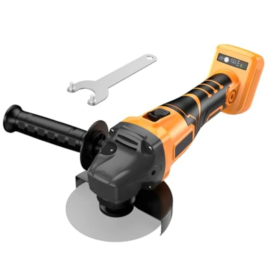 

Беспроводная угловая шлифовальная машина для аккумулятора Dewalt 20В, 3-скоростная, регулируемая, бесщеточная, до 8500 об/мин, шпиндель 5/8''-11, портативная
