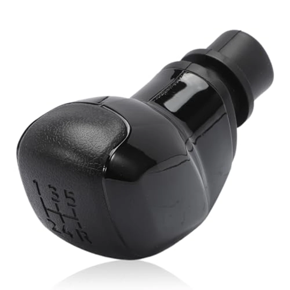 Black ABS Knob Gear Shift Knob Interior Customization Car Gear Shift Replacement Easy Installation Design For 2008 3008
