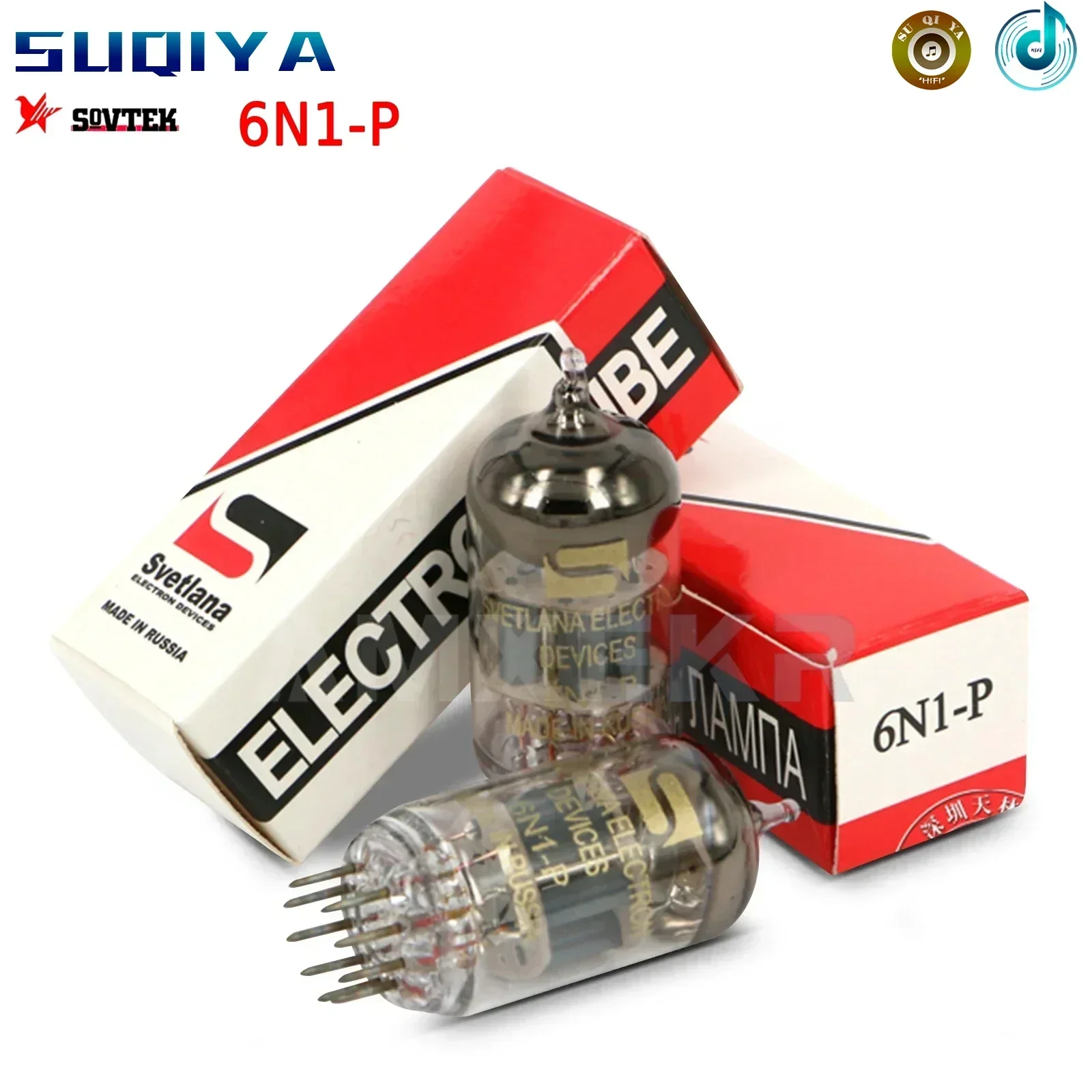 

SUQIYA-Svetlana 6N1-P 6N1P Vacuum Tube Upgrade ECC85 6H1N 6N1 HIFI Audio Valve Electronic Tube DIY Amplifier Kit Match Quad