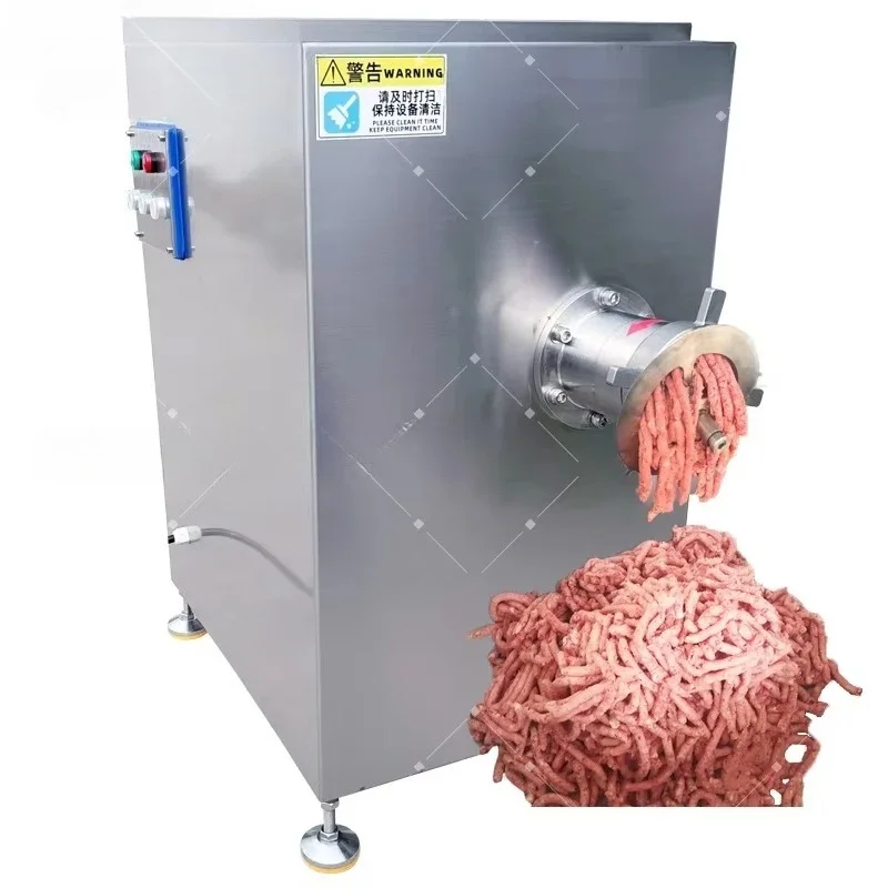 Industrial 300-500kg/h electric stainless steel meat slicer frozen fish pork grinder grinder