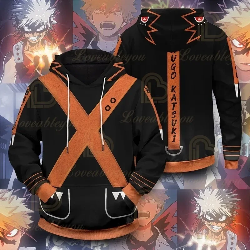 My Hero Academia Cosplay Costume Men Women Zip-up Hoodies Sweatshirts Hooded Hoodies Jackets New Arrivel 2020 Hot Sale