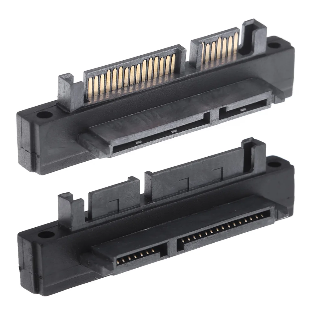 

90-градусный 7 + 15-контактный адаптер SATA «папа-мама» для SATA HDD SSD