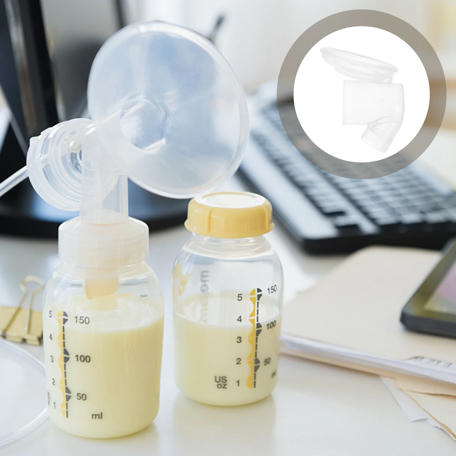 

1Pcs Wearable Electric Breast Pump Accessory Breast Pump Linker High-Quality Safe Non-Burr Design Easy Installation Convenient