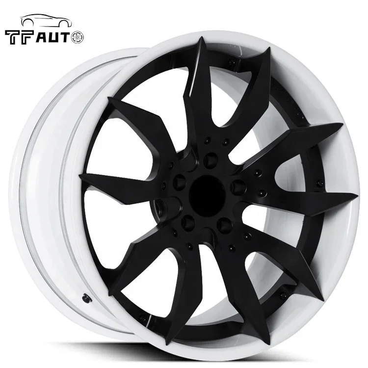 Rodas forjadas personalizáveis de 2 peças Blue Artigli de 19 polegadas 5*130 5*112 para Porsche